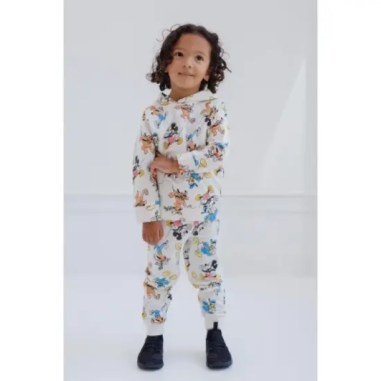 Disney Mickey Mouse Donald Duck Goofy Pluto French Terry Pullover Hoodie and Set Infant to Big Kid image {2}