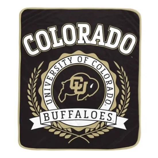 NCAA Colorado Buffaloes Crest Ultra Soft Blanket image {2}
