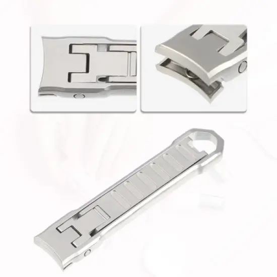 Unique Bargains Stainless Steel Nail Clippers Portable incisive Nail Clipper for Nail Care Silver Tone 1 Pc image {2}