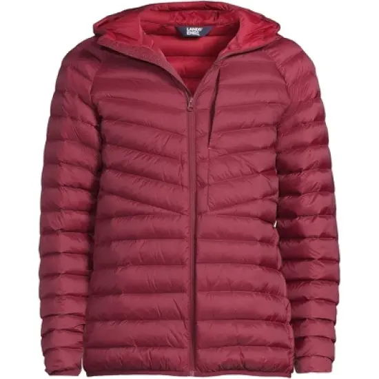 Lands' End Men's Wanderweight Ultralight Packable Hooded Down Jacket image {6}