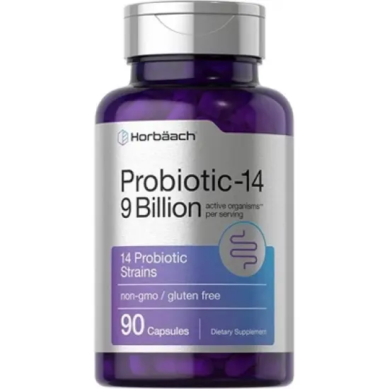 Horbaach Probiotics for Women & Men | 9 Billion CFU | 90 Capsules image {7}