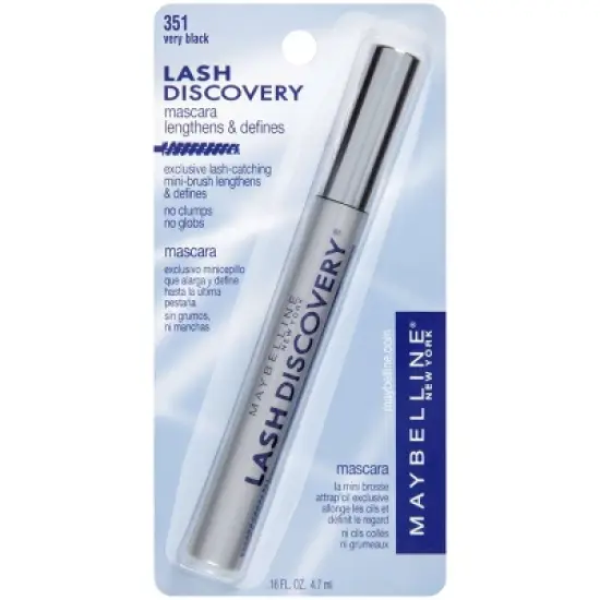 Maybelline Lash Discovery Mini-Brush Defining & Lengthening Mascara - 0.16 fl oz image {2}