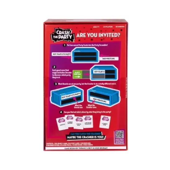 Moose Games Crash the Party Game: Social Skills Focus, 3-8 Players, 20-40 Minute Play, Includes Cards image {3}