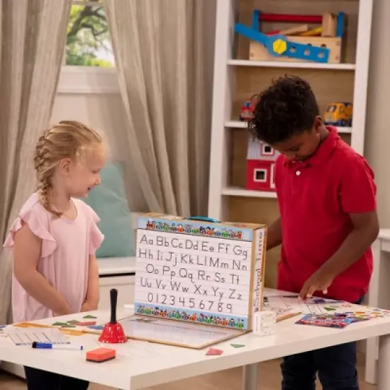 Melissa & Doug School Time! Classroom Play Set Game - Be Teacher or Student image {1}