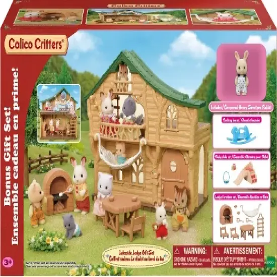 Calico Critters Lakeside Lodge Gift Set, Dollhouse Playset with Collectible Figure, Furniture and Accessories  image {6}
