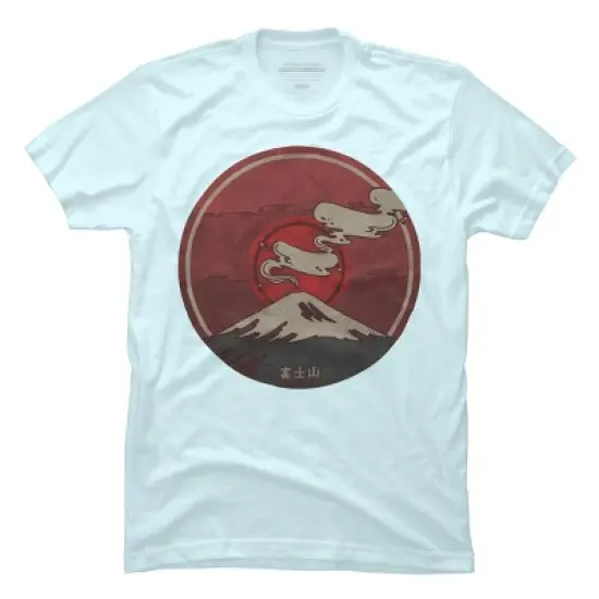 Men's Design By Humans Fuji By againstbound T-Shirt image {4}