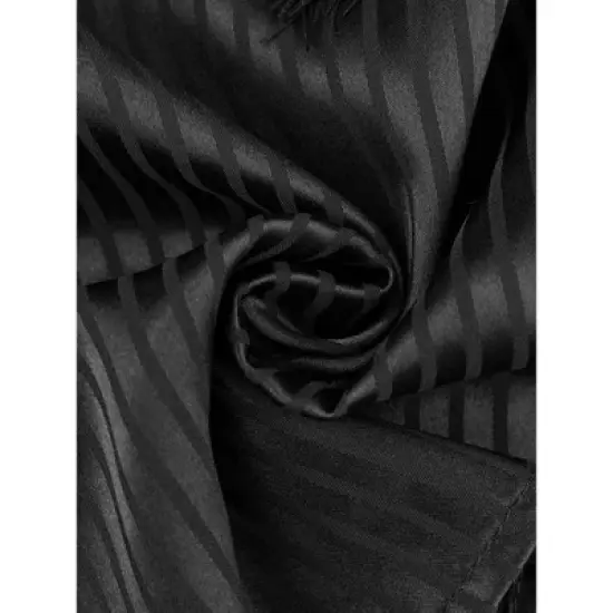 cheibear Women's Satin Lace Trim Cami with Long Pant 2 Pieces Pajama Set image {4}