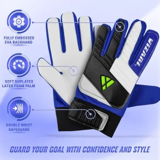 Vizari Junior Keeper Glove - Professional Soccer Goalkeeper Goalie Gloves for Kids and Adults - Superior Grip, Durable Design, Secure Fit image {2}