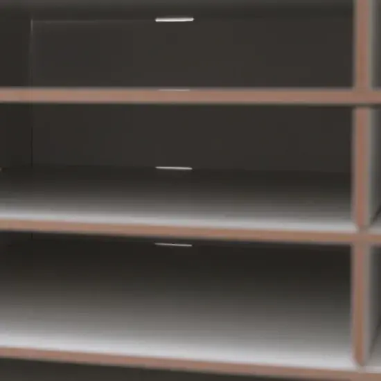 YIYIBYUS Wooden Paper Mail Tray Office Desktop File Literature Organiser image {5}