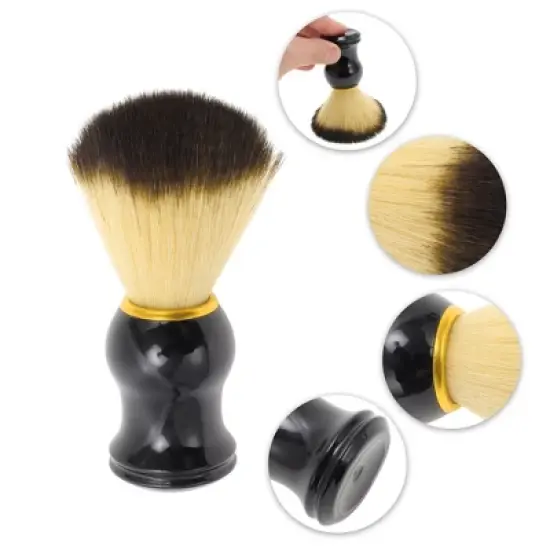 Unique Bargains Durable Shaving Brush 4.41"x1.5" Black 1 Pc image {2}