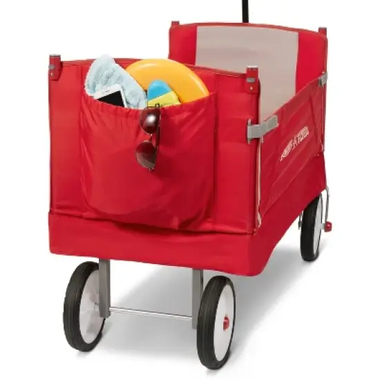 Radio Flyer 3 in 1 EZ Fold Wagon with Canopy - Red image {5}