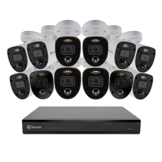 Swann 12 Camera 16 Channel 4K Ultra HD DVR Spotlight Security System | SODVK-16558012RL image {1}