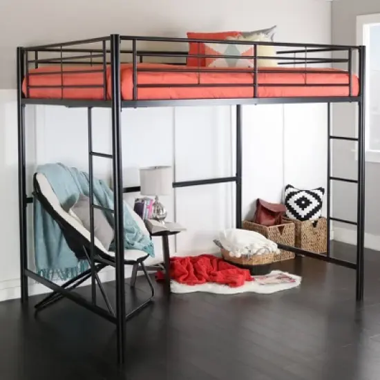 Full Size Metal Platform Loft Bed - Saracina Home image {5}