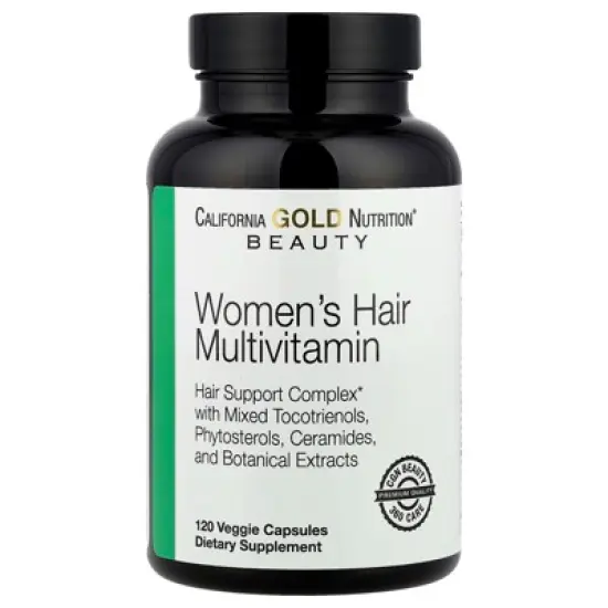 California Gold Nutrition Beauty, Women's Hair Multivitamin, 120 Veggie Capsules image {5}