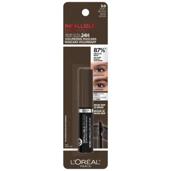 L'Oreal Paris Infallible Brows 24H Volumizing Eyebrow Mascara - 0.13 fl oz image {6}