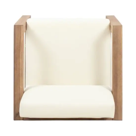 Christopher Knight Home Genser Outdoor Acacia Wood Club Chair with Water-Resistant Cushions image {6}