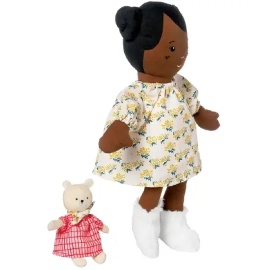 Manhattan Toy Playdate Friends Harper Machine Washable and Dryer Safe 14 Inch Doll with Companion Stuffed Animal image {4}