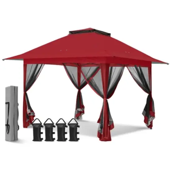 EAGLE PEAK Pop Up Gazebo with Mesh Netting image {14}