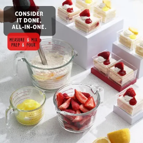 JoyTable Glass Measuring Cups Set, Liquid Measuring Cups, Glass Measuring Cup Set image {7}
