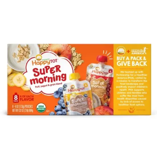 HappyTot Super Mornings Pouches - 8pk image {5}