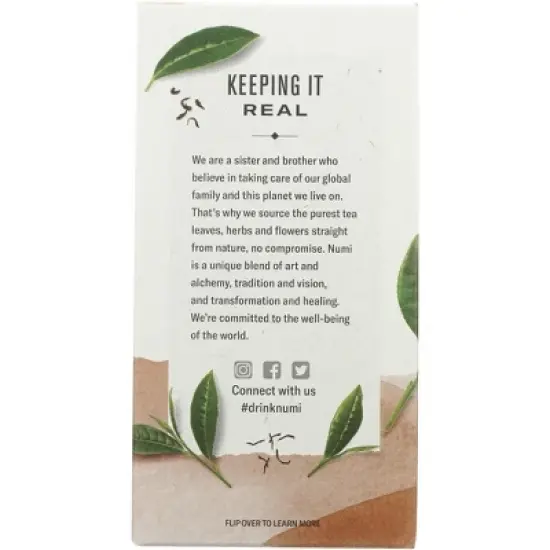 Numi Black Breakfast Blend Tea - Case of 6/18 Bags image {4}