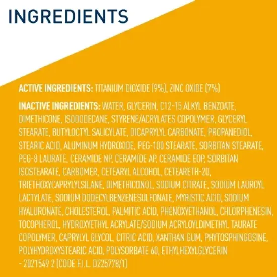 CeraVe Hydrating 100% Mineral Sunscreen for Face - SPF 50 - 2.5 fl oz image {4}