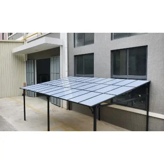 Wall Mounted Hardtop Gazebo &ndash; Lean-to Aluminum Frame with Polycarbonate Roof, Ideal for Outdoor Patio, Lawn, Deck, and Parties image {8}