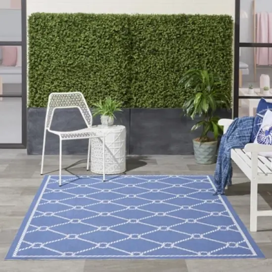 Waverly NauticalNavy Indoor/Outdoor Area Rug by Nourison image {9}