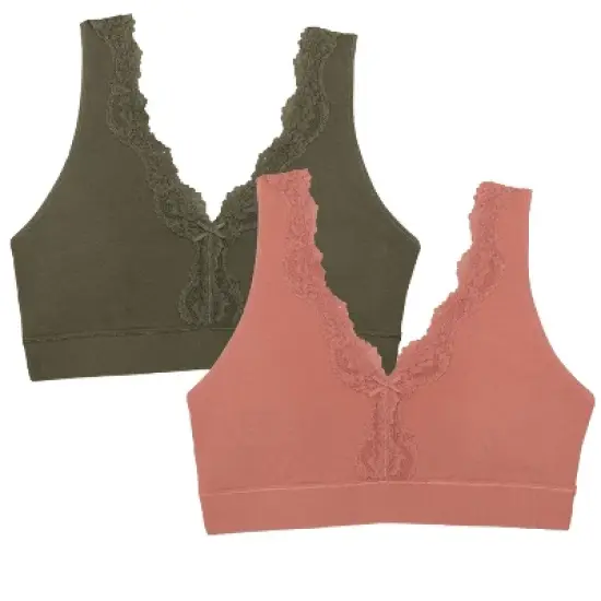 Fruit of the Loom Women's Smoothing Back Full Coverage Wireless Bralette image {6}