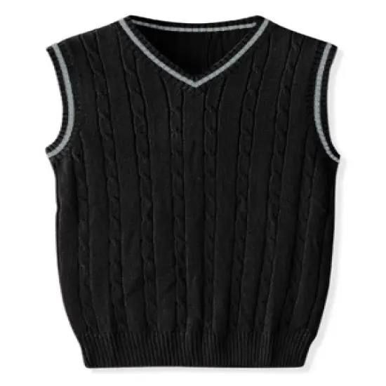 Lars Amadeus Men's Classic Knitted Sleeveless V-Neck Pullover Sweater Vest image {7}