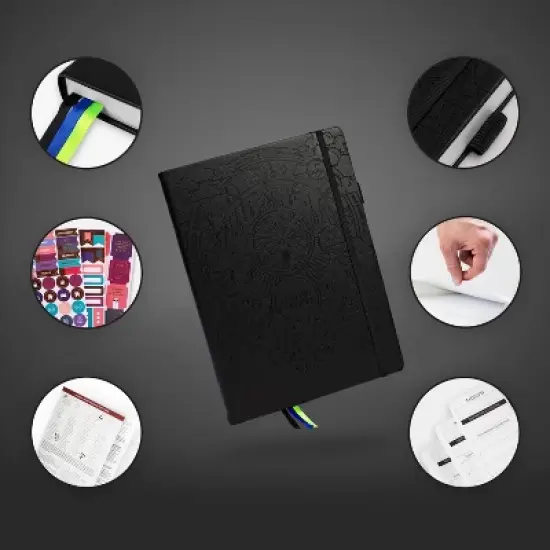 Undated PRO Schedule Planner Weekly/Monthly 8.5"x11" Black - Legend Planner image {1}