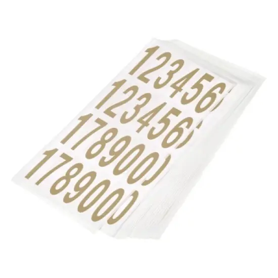 Unique Bargains Office Home Warehouse Self-Adhesive 12345178900 Mailbox Number Stickers 30 Sheets image {4}