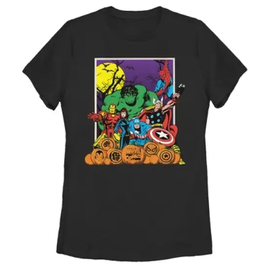 Women's Marvel Halloween Avengers Scene T-Shirt image {3}