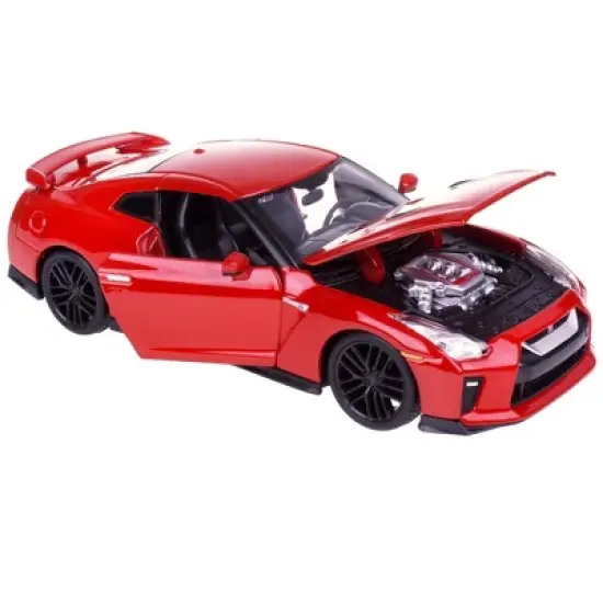 2017 Nissan GT-R R35 Red 1/24 Diecast Car Model by BBurago image {1}