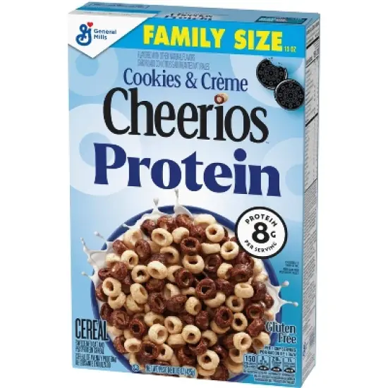 Cheerios Protein Cookies & Cream Family Size Cereal - 15oz image {2}