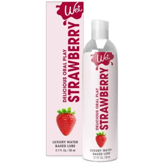 Wet Flavored Strawberry Lube - 3.1oz image {8}
