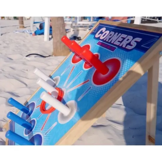 Corners Championship: Ring Toss Reinvented Wooden Peg Party Game, Ages 6+ image {6}