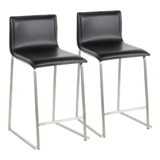 Set of 2 26" Mara Contemporary Counter Height Barstools - LumiSource image {11}