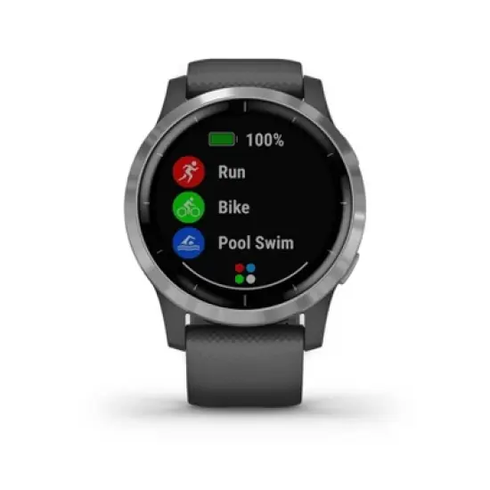 Garmin vivoactive 4 Shadow Gray with Silver Hardware image {3}