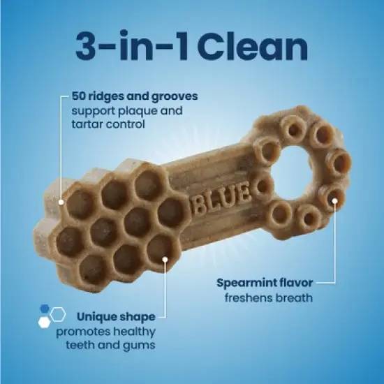 Blue Buffalo Dental Chew Large Flavored Dog Treat - 11oz image {3}