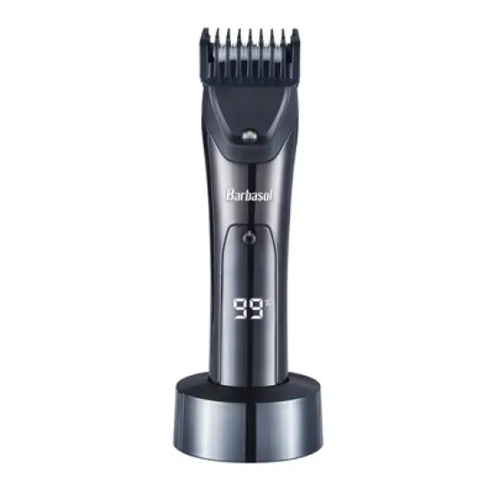 Barbasol LED Display Rechargeable with Hypoallergenic Blades and Precise Length Comb Battery Beard Trimmer - Trial Size - 5ct image {9}