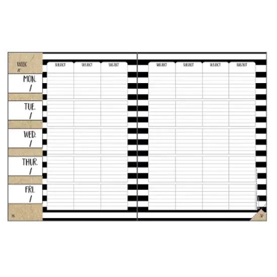 Schoolgirl Style Simply Stylish Teacher Planner Plan Book image {5}