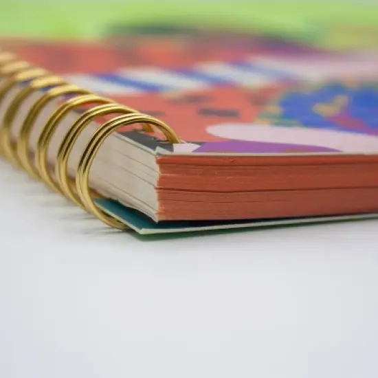 College Ruled 1 Subject Spiral Notebook 7.5"x10" Mujeres Poderosas - West Emory: Cute Perforated Journal, Multicolored, Hard Cover image {3}