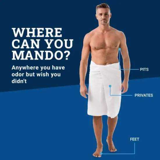 Mando Whole Body Men's Smooth Solid Deodorant Clover Woods - Aluminum-Free 2.6oz image {2}