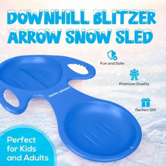 Slippery Racer Downhill Blitzer Arrow Snow Sled image {1}