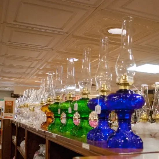 Aladdin Lincoln Drape Oil Lamp - Traditional Classic Indoor Oil or Kerosene Fuel Lamp, Bright White Light, Glass with Brass Trim image {3}