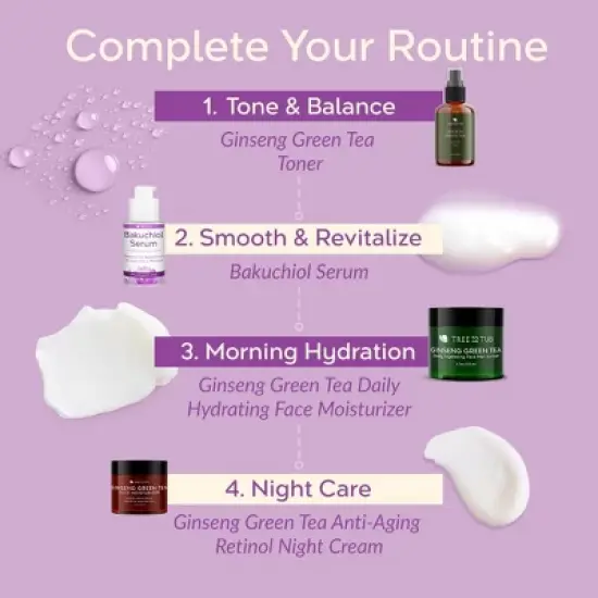 Tree To Tub Bakuchiol Face Serum for All Skin Types - Gentle Retinol Alternative with Hyaluronic Acid & Peptides for Hydration & Elasticity image {5}