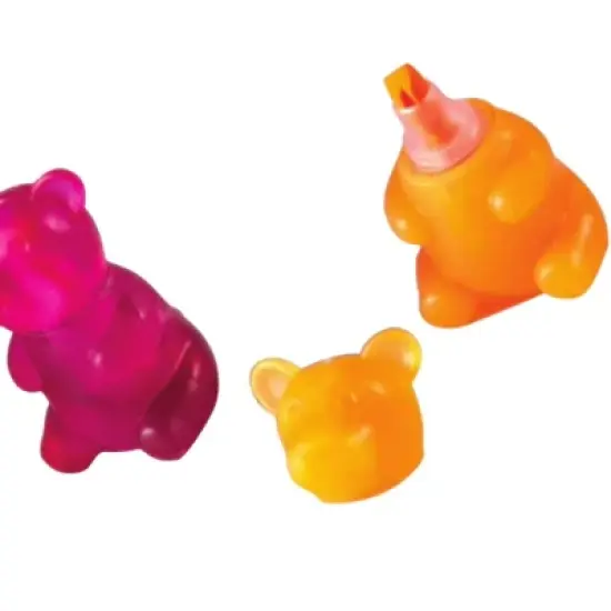 Scented Gummy Bear Highlighters (8 Pack) - Fun Scents, Adorable Design, Chisel Tip image {1}