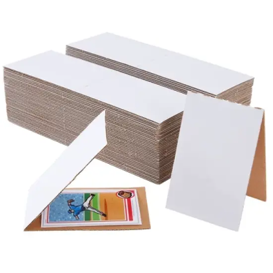 Stockroom Plus 75 Pack Corrugated Cardboard Sleeves for Sports Cards, Trading Card Shipping Supplies, Flat Vending 3 x 4.5" image {5}