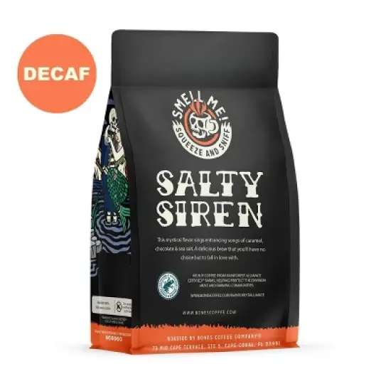 Bones Coffee Company Salty Siren Decaf 12 oz (Whole Bean) image {1}